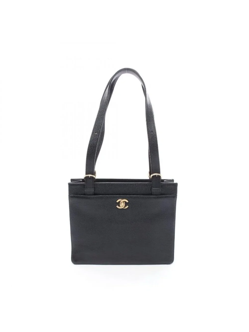 Chanel Tote Black Caviar Leather